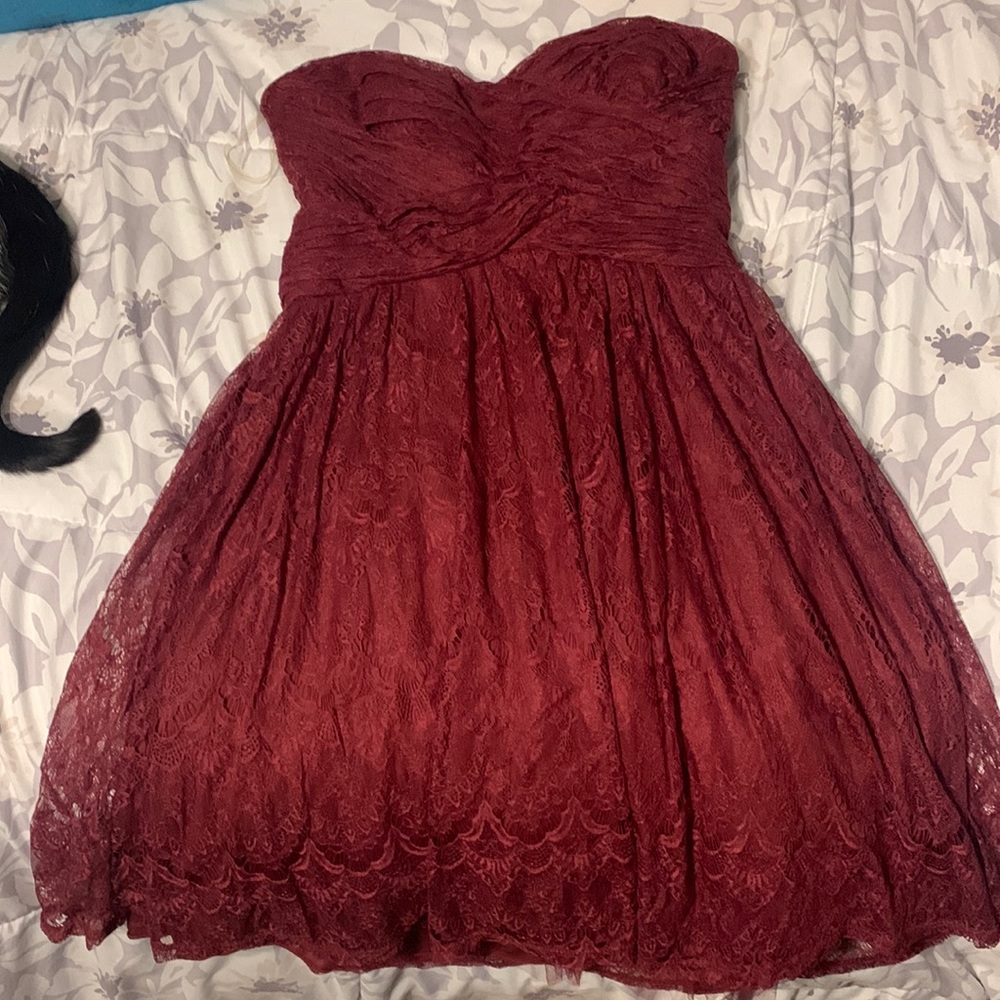 Charolette Russe Strapless Lace Dress